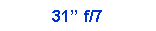 Text Box: 31 f/7
